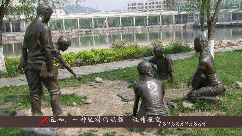 铸铜人物雕像,校园读书雕塑,人物雕塑厂家