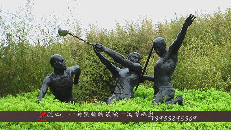 铸铜人物雕塑,纯铜雕塑,运动员铜雕