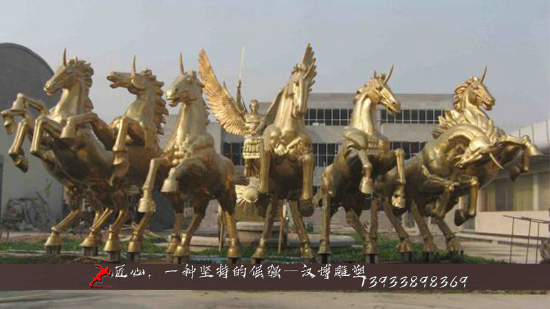 铸铜雕像,马文化铜雕,铸铜雕塑