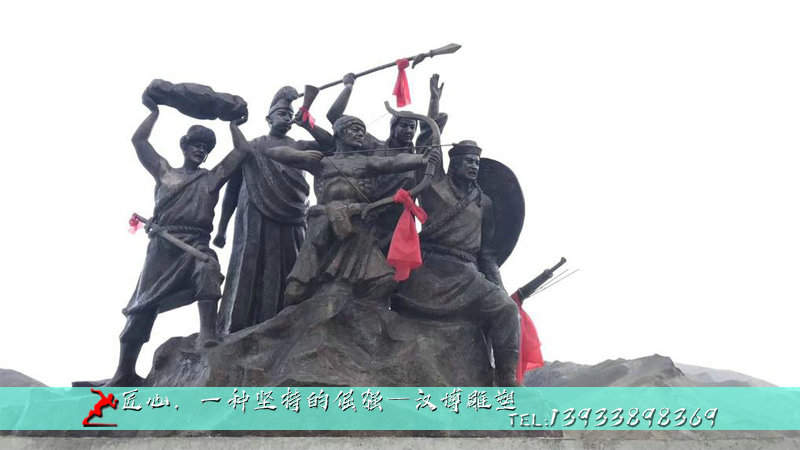 铸铜雕塑,民族团结雕塑,人物铸铜雕像