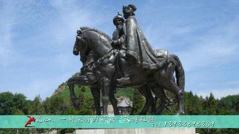 铸铜人物雕像,黄铜雕塑,民族团结铜雕