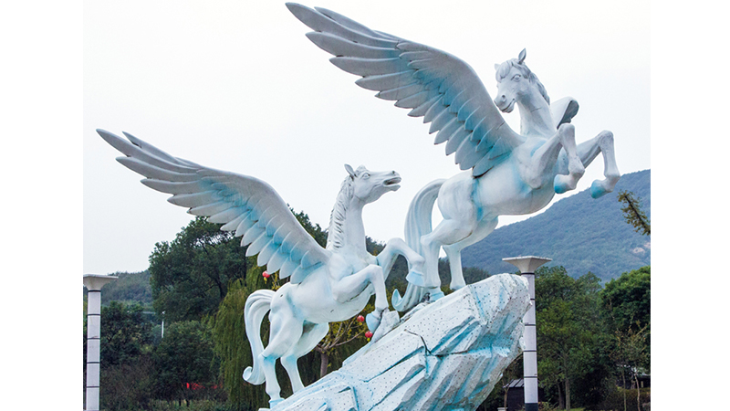 城市广场雕像,户外大型铜雕,马主题雕塑