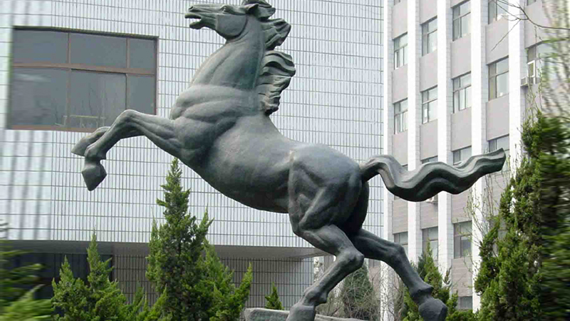 户外广场雕塑,大型雕像制作,大型战马铜雕