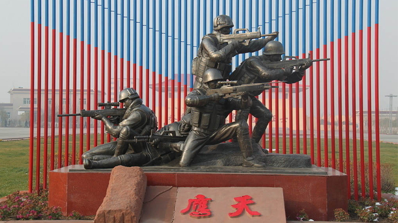 广场塑像,军人主题铜雕,大型铜雕定制