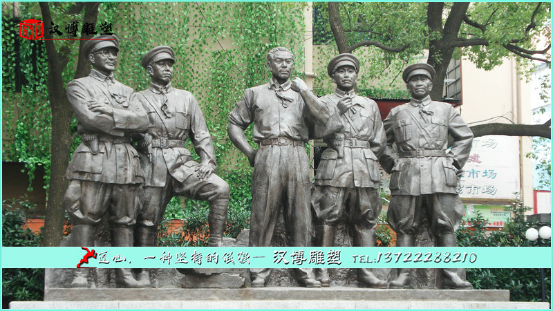 军人主题铜雕,人物主题雕像,商业街雕塑