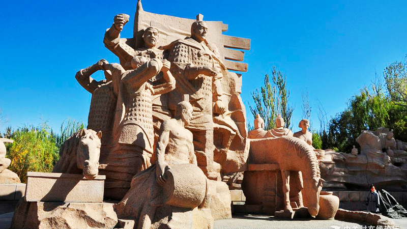 人物雕像群,大型景观,现代工艺铜雕