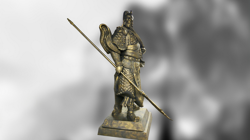 古人雕像,历史文化雕塑,铸铜摆件