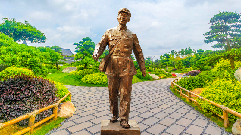 军人雕像,户外景观,园林雕塑