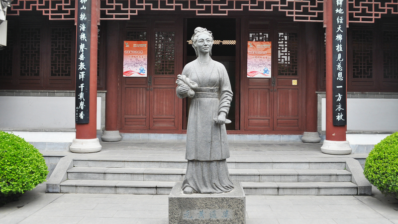 黄道婆雕像,石雕定制,现代艺术雕塑