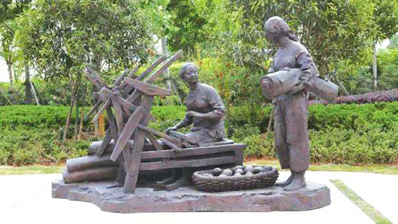 景区雕塑,铸铜雕像,步行街摆件