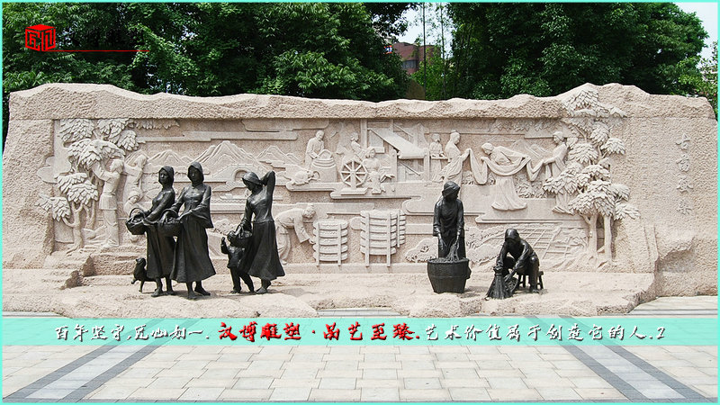 民俗人物铜雕,劳动雕像,户外雕塑