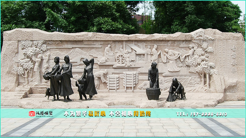 古人物铜雕,女子雕像,景观雕塑