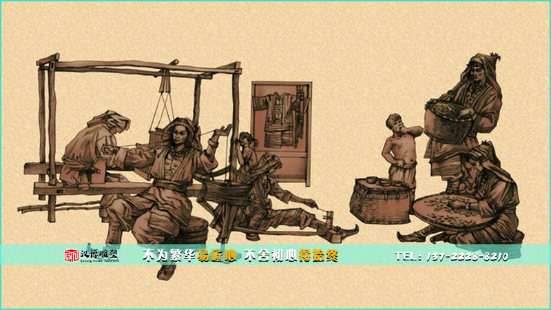 纺织景观铜雕,人物雕像,雕塑定制厂家